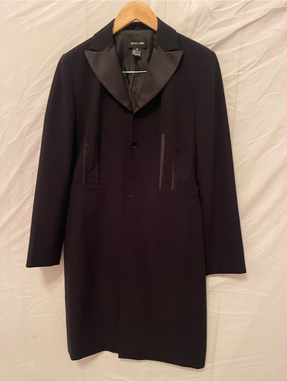 FOCUS 2000 Women’s- Sz.8-  Black Formal Overcoat